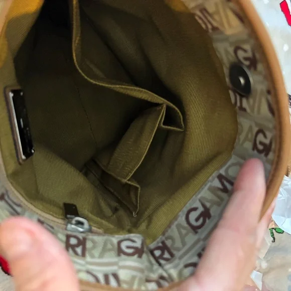 Salvatore Ferragamo Tan and Brown Logo Cross Body - Picture 3 of 7